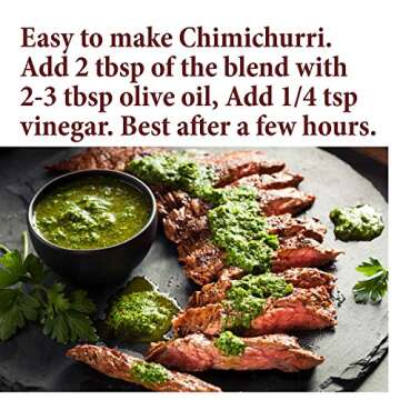 The Spice Way -Chimichurri Spice Blend. Non GMO, no preservatives, no additives just spices we grow in our farm 2 oz resealable bag