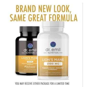 Dr. Emil's 2100mg Lion's Mane Capsules for Focus and Clarity