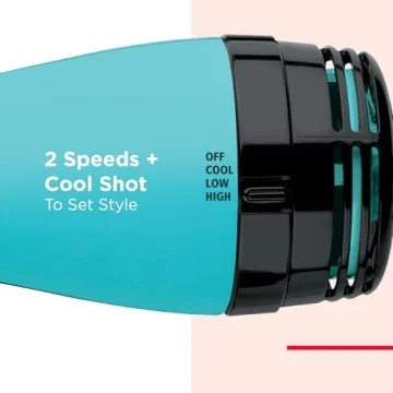 REVLON One-Step Volumizer Original 1.0 Hair Dryer and Hot Air Brush, Mint