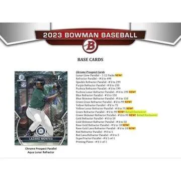 2023 Bowman Baseball Value Box - 6 Packs Per Box