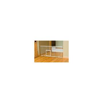 Carlson Pet Products MINI Expandable Extra Wide Pet Gate with Small Pet Door (916006), White, 18-31 inches