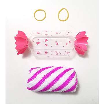 8 Pieces Beautiful Candy Towel Personalized Wedding Gift Thank You Guest Favor Bridal Shower Baby Showers Birthday Party Flavor Goodie Bags, Perfect Children Kid Gift.