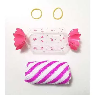 8 Pieces Beautiful Candy Towel Personalized Wedding Gift Thank You Guest Favor Bridal Shower Baby Showers Birthday Party Flavor Goodie Bags, Perfect Children Kid Gift.