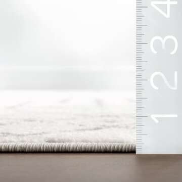nuLOOM 2x3 Moroccan Blythe Area Rug, Grey, Faded Bohemian Design, Stain Resistant, For Bedroom, Dini...