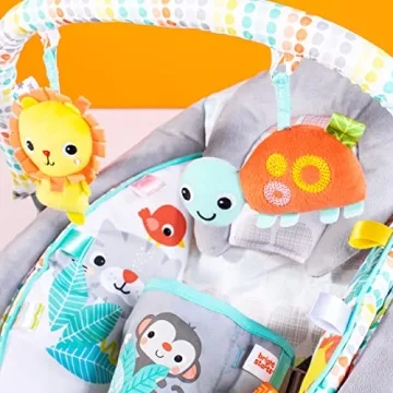 Bright Starts Baby Bouncer with Vibrations and Music 0-6 Months