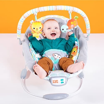 Bright Starts Baby Bouncer with Vibrations and Music 0-6 Months