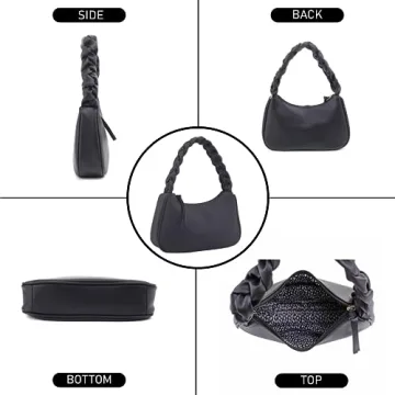 Braided Top Handle Shoulder Bag For Women - Stylish Hobo