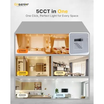 Ensenior 4 Inch LED Recessed Light - Dimmable 5CCT Pack
