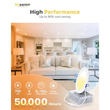Ensenior 4 Inch LED Recessed Light - Dimmable 5CCT Pack