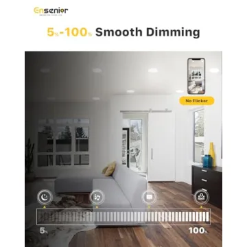 Ensenior 4 Inch LED Recessed Light - Dimmable 5CCT Pack