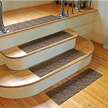 Bungalow Flooring Waterhog Stair Treads - Indoor/Outdoor Safety