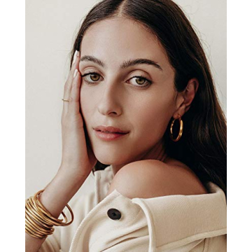 BYCHARI Sade Hoops: Lightweight Gold Elegance in Jewelry