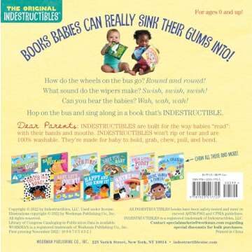 Indestructibles: The Wheels on the Bus: Chew Proof · Rip Proof · Nontoxic · 100% Washable (Book f...