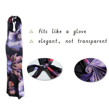 XPONNI Backless Spaghetti Strap Dress for Summer Style