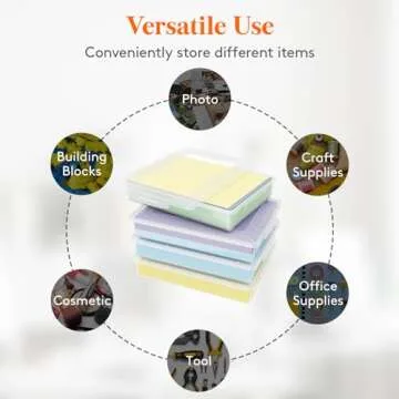 Lifewit Plastic Multi-Purpose Storage Boxes - A4 Size