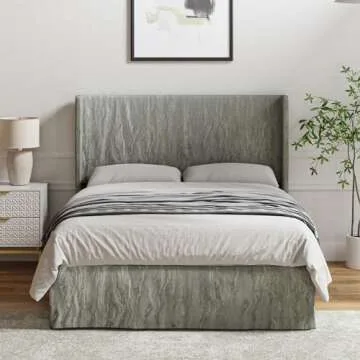 Durable HULALA HOME Queen Bed Frame with Slipcover