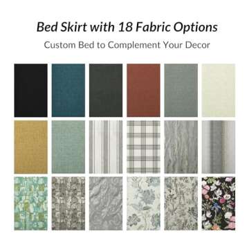 Durable HULALA HOME Queen Bed Frame with Slipcover