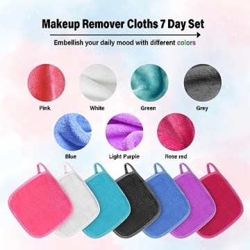 Eco-Friendly 7 Colors Makeup Remover Cloths for All