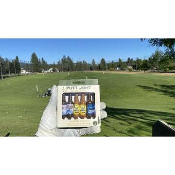 Putt Light Beer Bottle Golf Tees, Virtually Unbreakable and Recyclable Plastic Golf Tee 6 Pack, Golf...