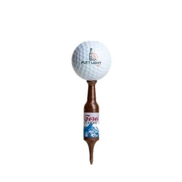 Putt Light Beer Bottle Golf Tees, Virtually Unbreakable and Recyclable Plastic Golf Tee 6 Pack, Golf Gift for Men, Bachelor Party Novelty Gift, for Golfers,3-1/4" Tall (Variety Pack #1)