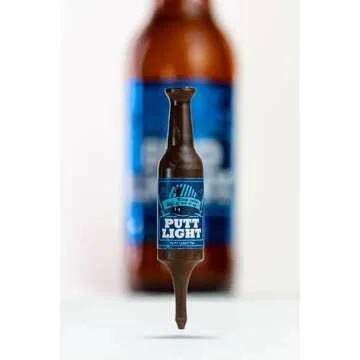 Putt Light Beer Bottle Golf Tees, Virtually Unbreakable and Recyclable Plastic Golf Tee 6 Pack, Golf Gift for Men, Bachelor Party Novelty Gift, for Golfers,3-1/4" Tall (Variety Pack #1)