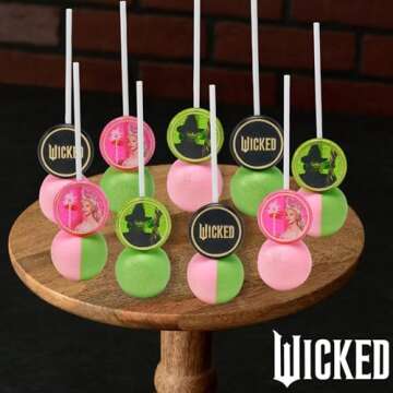 Wicked Cupcake Rings with Glinda and Elphaba - 24 Pack