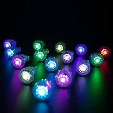 Midafon LED Glow Rings - 60 Pack Colorful Party Favors