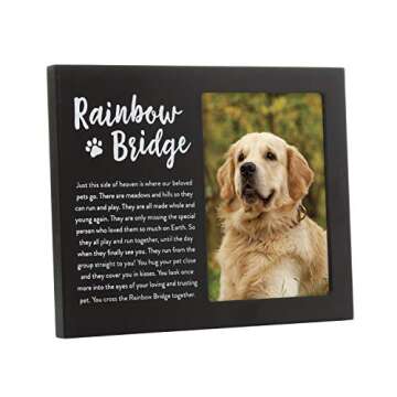 Pearhead Rainbow Bridge Pet Keepsake Frame for Owners