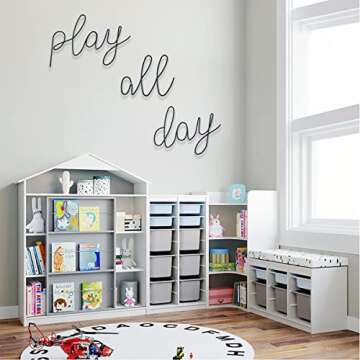 Playroom Wall Decor for Kids - Play All Day Sign
