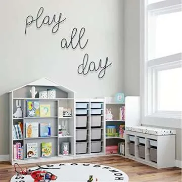 Playroom Wall Decor for Kids - Play All Day Sign