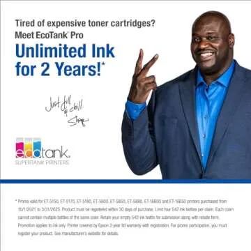 Epson EcoTank Pro ET-16600 Wireless Wide-format Color All-in-One Supertank Printer with Scanner, Cop...