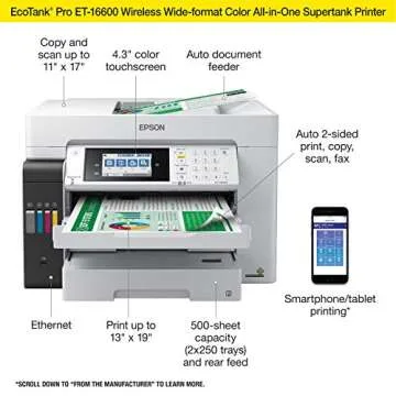 Epson EcoTank Pro ET-16600 Wireless Wide-format All-in-One Printer