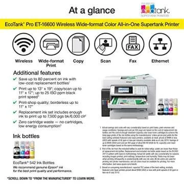 Epson EcoTank Pro ET-16600 Wireless Wide-format All-in-One Printer