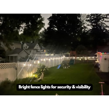 Brightech Ambience Pro Solar Powered String Lights - Commercial Grade Waterproof Patio Lights with 27 Ft Edison Bulbs - Shatterproof LED Solar Outdoor String Lights - 1W LED, Soft White Light