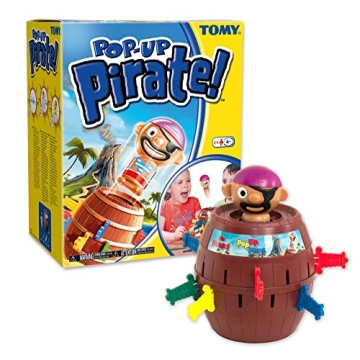 TOMY Pop Up Pirate Board Game - Swashbuckling Kids Games for Family Game Night - Christmas Gifts for...