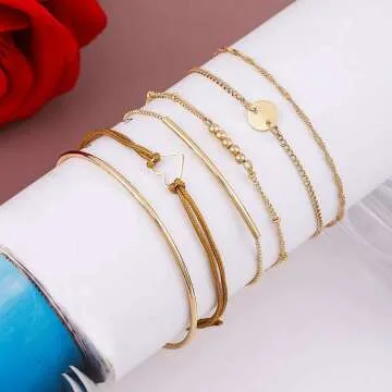 XOCARTIGE Stackable Beaded Bracelet Set for Women