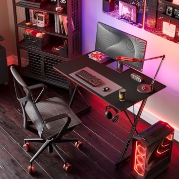 DESINO Gaming Desk - Sleek 32 Inch Gamer Workstation