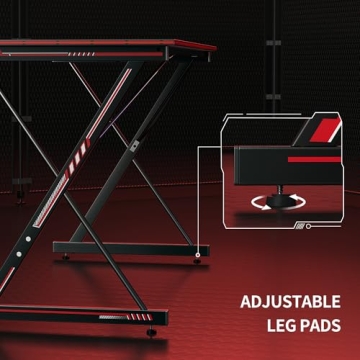 DESINO Gaming Desk - Sleek 32 Inch Gamer Workstation