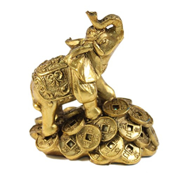 Feng Shui 3" Money Elephant Figurine Wealth Lucky Figurine Gift & Home Decor