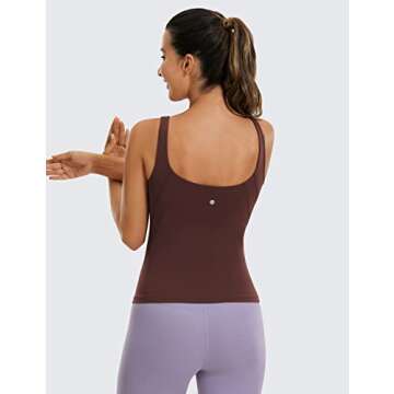CRZ YOGA Womens Butterluxe V Neck Workout Tank Top - Stylish & Comfortable Activewear