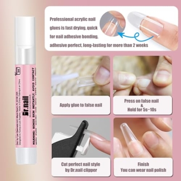 Dr.nail Adjustable Acrylic Nail Cutter for Perfect Manicures