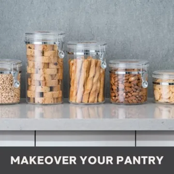 Oggi 5pc Clear Canister Set - Airtight Kitchen Storage Solutions