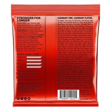 Ernie Ball Paradigm Skinny Top Heavy Bottom Slinky Electric Guitar Strings, 10-52 Gauge (P02015)