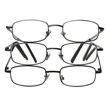 Foster Grant Men's Council Reading Glasses 3.25x Pack