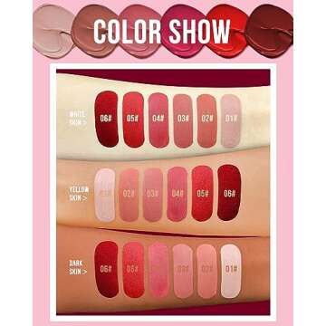 Matte Liquid Lipstick Set - 16H Non-transferable Gloss