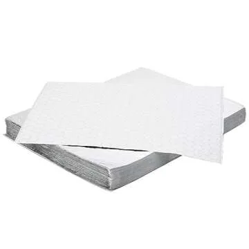 Insulated Foil Sheets - 10 3/4" x 14", Microwave Safe, Grease-Resistant Hot Food Wrap - 100 pc, Lami...