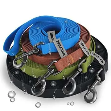 Wolfone 3m Dark Green Heavy Duty Robust Training Dog Leash for Outdoor Fun