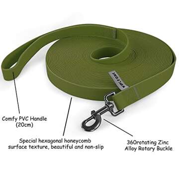 Wolfone Heavy Duty Dog Leash for Outdoor Activities