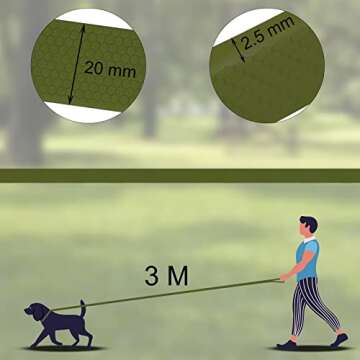 Wolfone Heavy Duty Dog Leash for Outdoor Activities