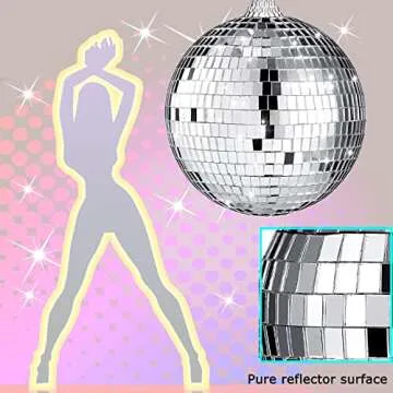 Wtpncil Disco Balls 12 PCS Retro Party Decorations